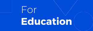 Banner that reads "For Education" with white text on blue background