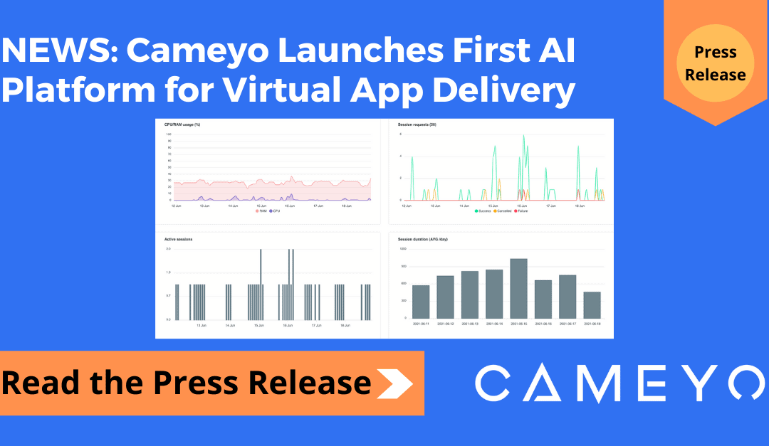 Cameyo Launches Industry-First Artificial Intelligence (AI) Platform for Virtual Application Delivery (VAD)