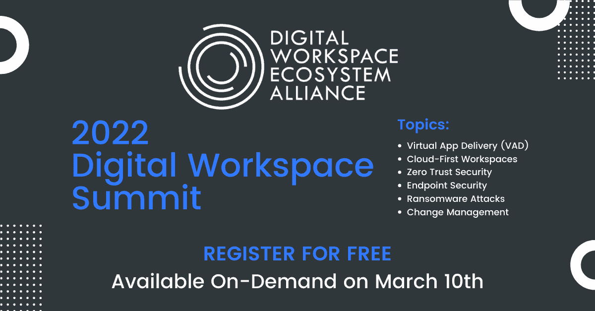 Banner image for the 2022 Digital Workspace Summit
