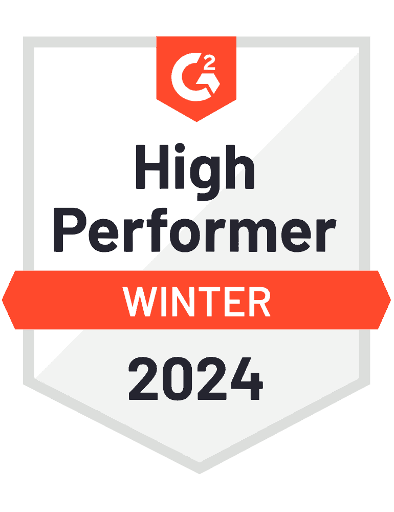 G2 badge for High Performer Spring 2023